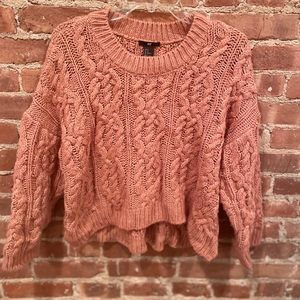 H&M Cropped Cable knit Sweater
